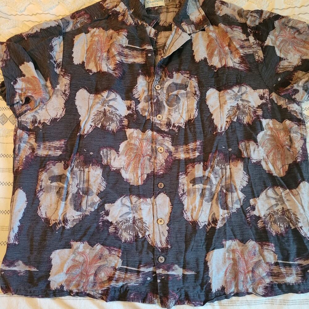 mens Hawiian shirt button up
